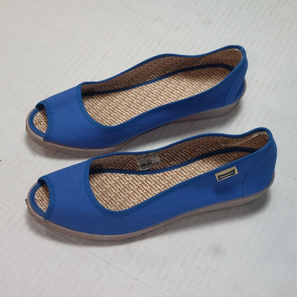 Maians Women's Blue Open Toe Sandals Size 9